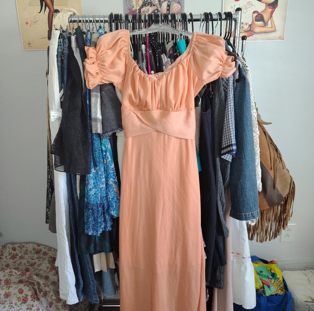 Elegant Peach Altar'd State Princess Dress